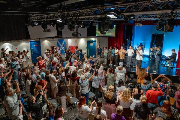 Christians praying together